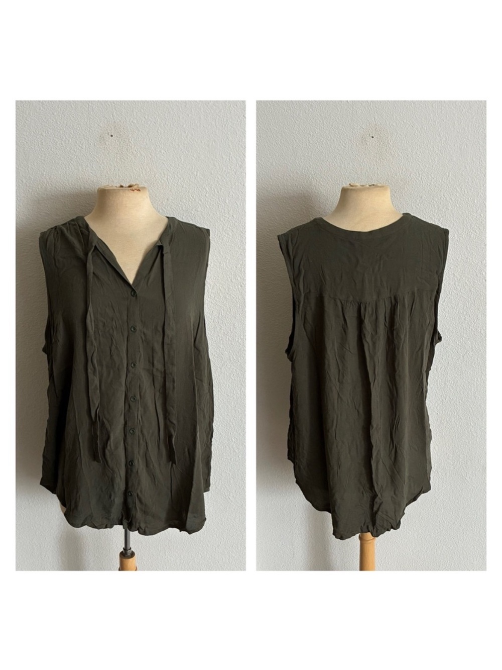 Torrid green blouse
